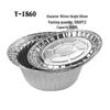 8-Inch Round Disposable Aluminum Foil Plates