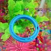Fish Food Feeding Ring Aquarium Fish Tank Fish Feeder for Tropical Fish Food Feeding Assistant Single Layer Black Square