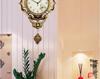 European Modern Large Silent Wall Clock with Metal Pendulum - Antique Quartz, Simple and Creative Design for Living Room