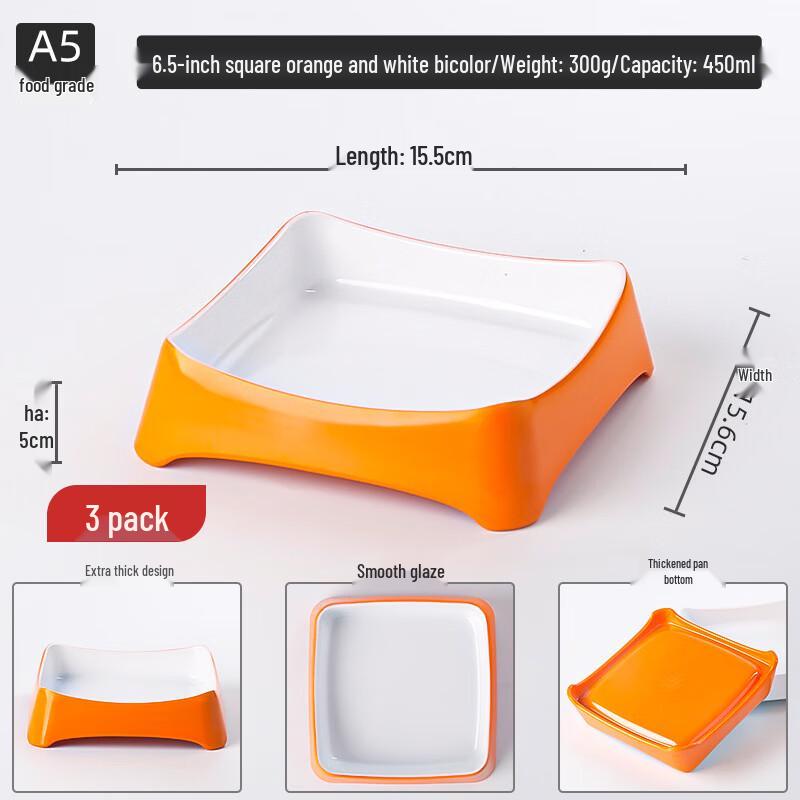 VAKADA Stackable Melamine Serving Plate