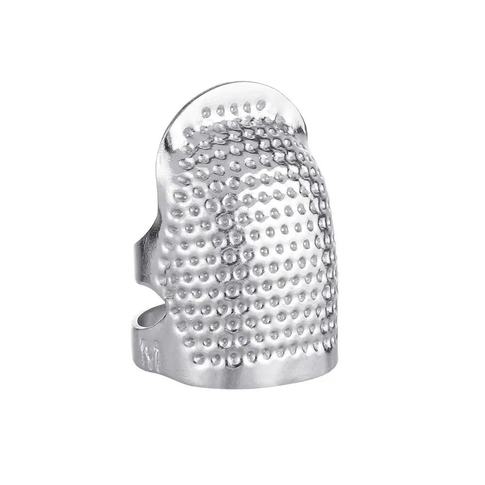 Adjustable Vintage Sewing Thimble Handmade Non-slip Embroidery Against Ring Needle Presser Metal Needle Hoop Finger Protector