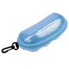 Blue Eyeglass Case Zippered Case With Carabiner Etc-96C