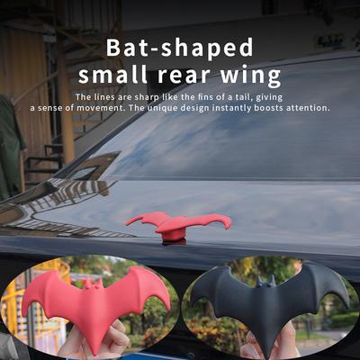 3D Stereo Fledermaus Aufkleber Antenne Autodach Selbstklebend Auto Dekoration Ornamente Auto Zubehör Für LKW SUV Motorrad Helm