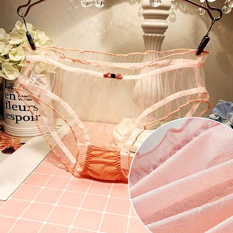 1pc Summer Underwear New Lace Panties Sexy Women Panty Transparent Female Breathable Girls