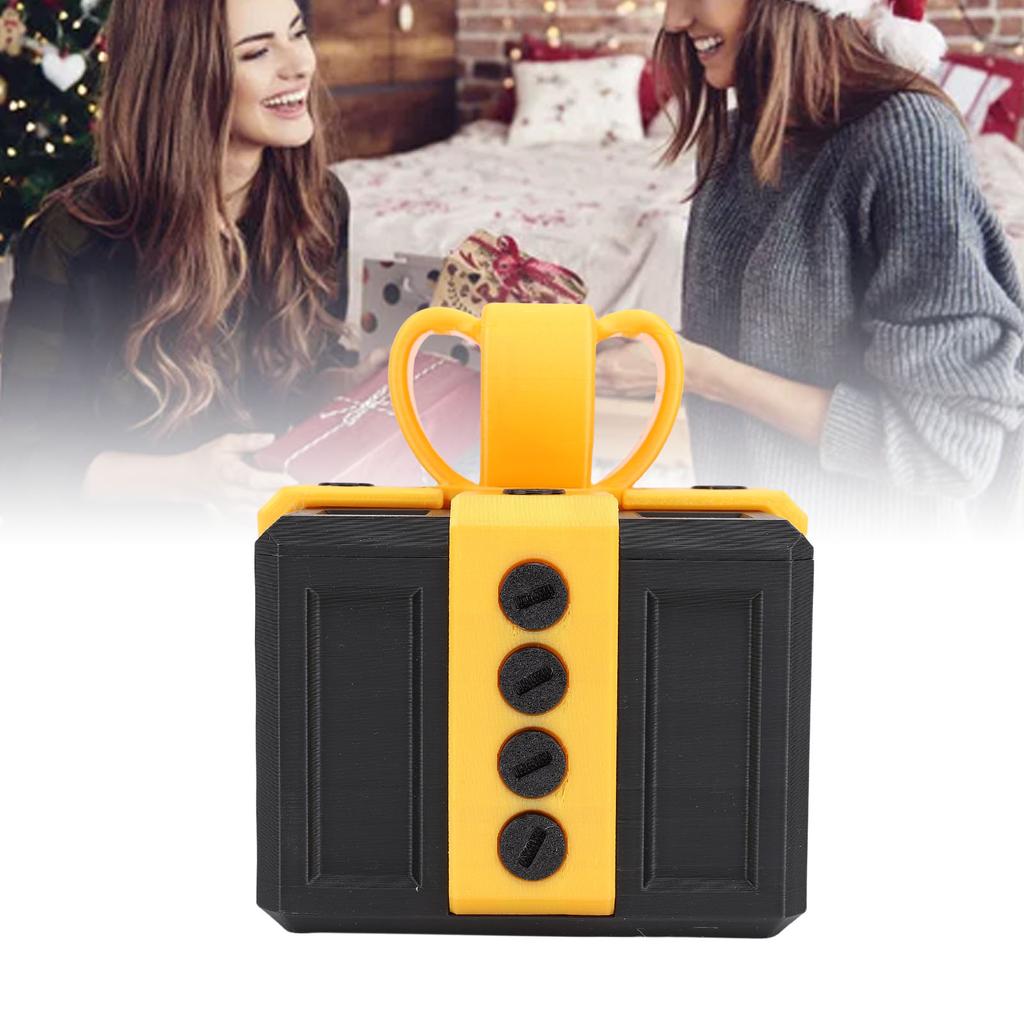 Annoying Present Box with Screws Prank Screw Box Funny 3D Printed Present Box for Xmas Birthday Holiday 3.9 X 3.9in