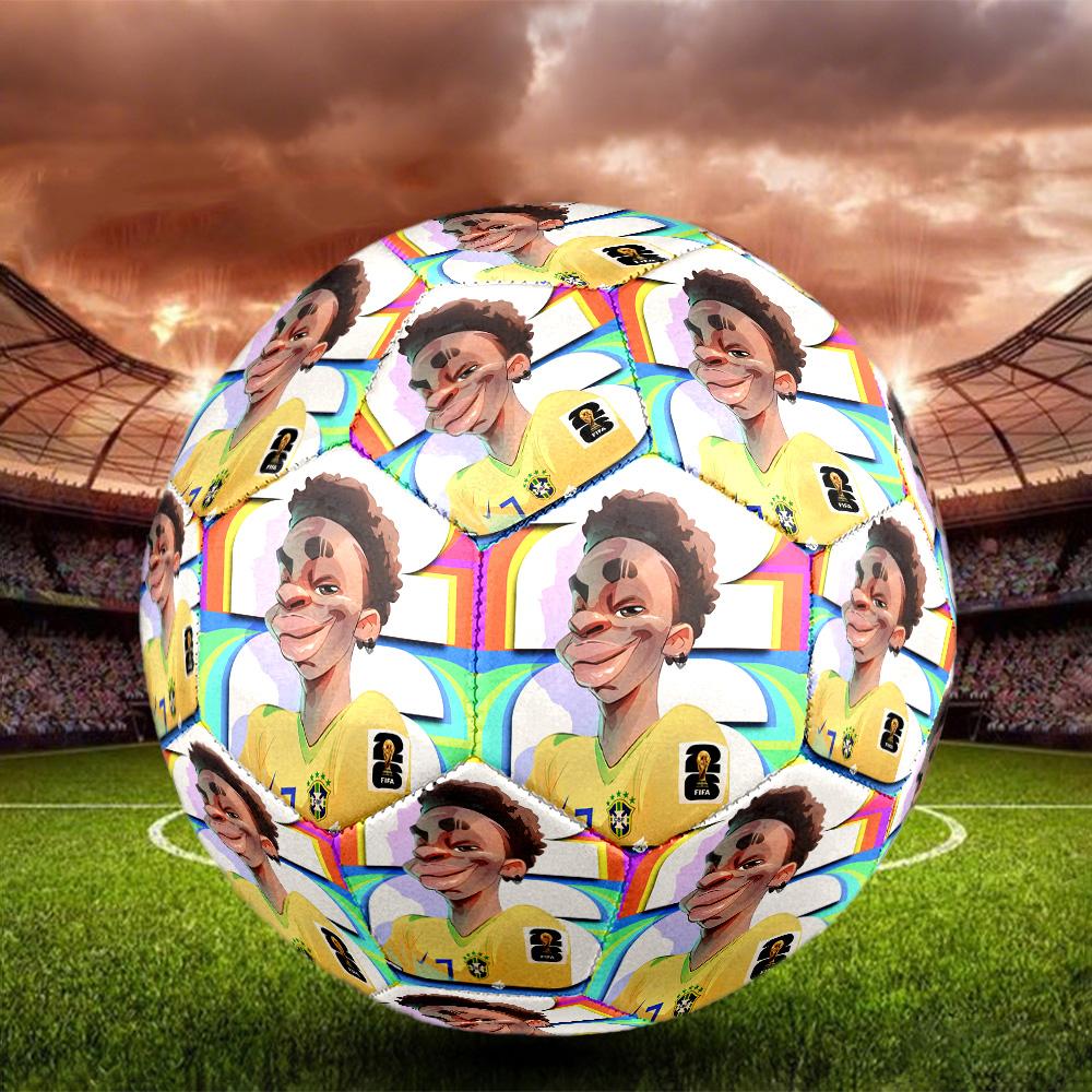 Lamine Yamal 19 Barcelona Players Celebration Size 5 Football Machine-Stitched Indoor/Outdoor Training and Matches perfect gift for sports enthusiasts