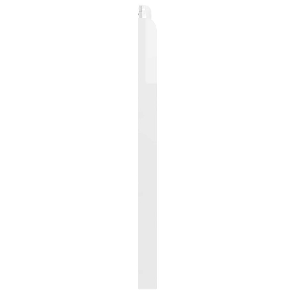 Headboard High Gloss White Engineered Wood