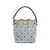 Tory Burch T Monogram Logo Print Fabric Bucket Bag Women Bags Powder-Blue 167762-400