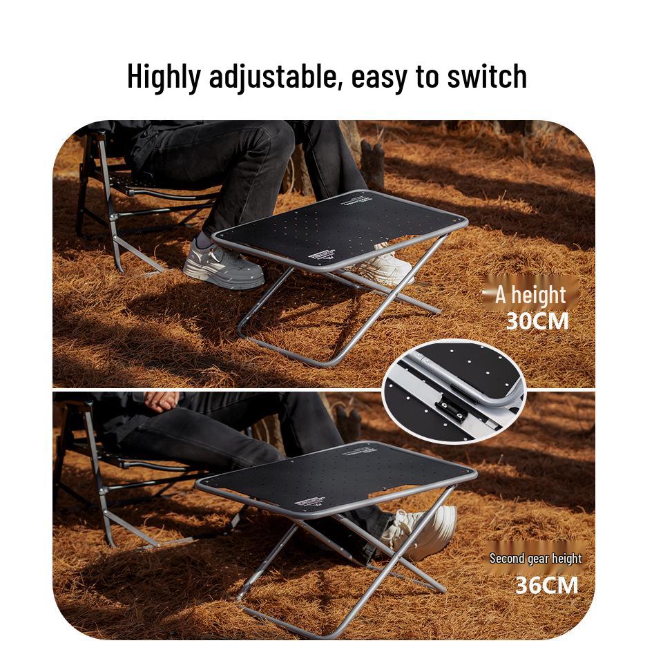 Compact British Army Outdoor Tactical Folding Table - Carbon Steel, Portable & Cost-Effective for Camping
