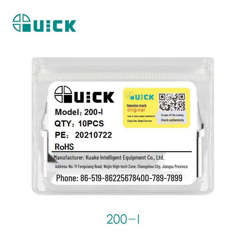QUICK Kuai Ke TS2200/203H/503 Soldering Iron Tips - Compatible Models 203D/376D In 200-C/D/B/I/J/LB Styles.