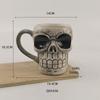 Halloween ceramic skull coffee mug beer mug personality horror atmosphere American ceramic ornament mug