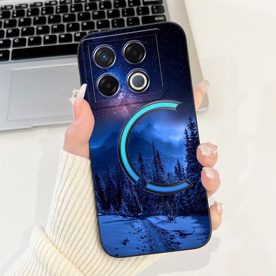 Soft Silicone TPU Matte Funda For Infinix GT 20 Pro / Infinix X6871 GT20Pro Phone Case Back Cover Astronaut Moon Night Painted