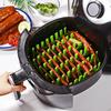 1 Pcs Silicone Air Fryer Tray Frying Cage Mold Basket Pot Reusable Hot Dog Bacon Cake Rack Home Party Baking Accessories