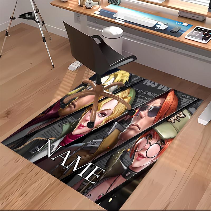 Custom Personalization Metal Slug Print Area Rug - Soft, Washable Non-Slip Indoor Mat,Living Room,Home&Office Decorative Rug