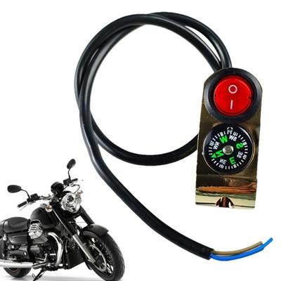 Motorcycle Light Button Motorcycle Head Light Turn ON/Off Control With Compass Fog Light ON Off Control Motorcycle Tuning Part