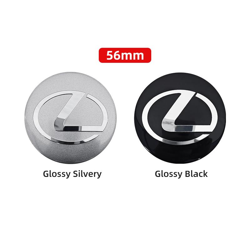 3D 4pcs 56mm 60mm 65mm Car Wheel Center Hub Cap Stickers Decal For Lexus GS IS LS500h ES260 ES300h RX350h NX260 UX260 LM LC