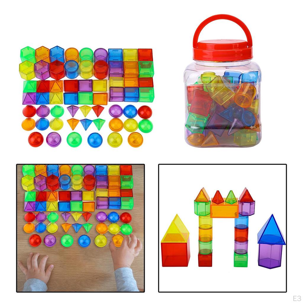 Small Geometric Solids Montessori Toys Sensory for Living Room Unisex