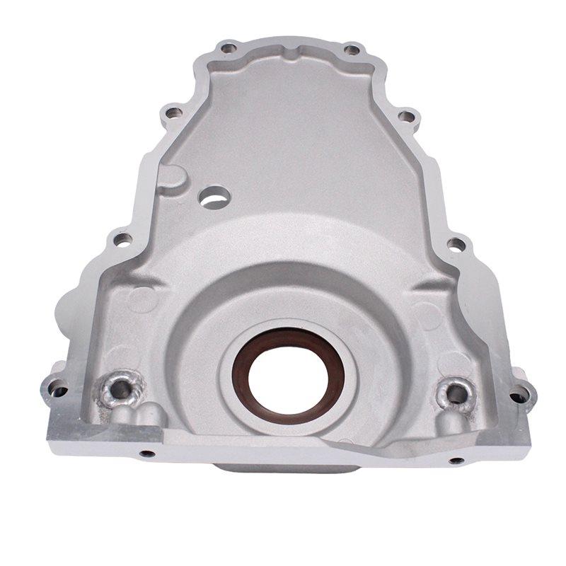 For LS Gen 4 551595 Front Engine Timing Chain Cover Oil Drain Fitting 10AN Twin Turbo W/Gasket Bolt Kit
