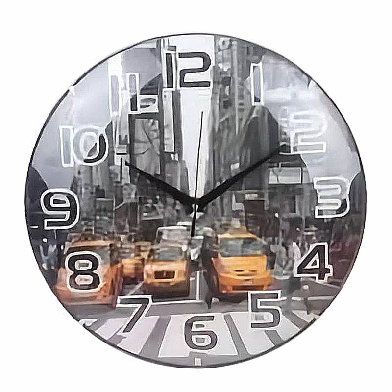 Style Silent Cartoon Clock Personality Creative Wall Clock Artist Bedroom Clock Sunrise Impression