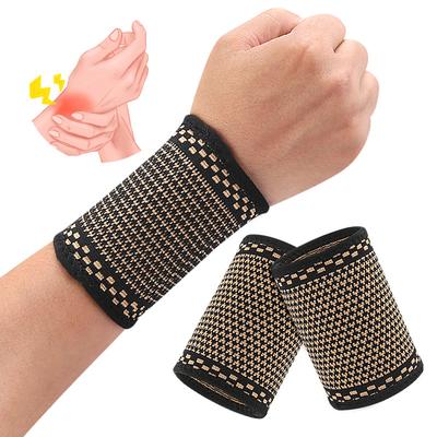 Kupferfaser Sport Handgelenkschutz Gewichtheben Laufen Reiten Handgelenk Passform Fixiert Druckelastische Stütze Bandage