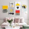 Modern Style Coloful Geometry Image Wall Art Prints Triangle Rectangle Canvas Paintings Home Decor Poster Workingroom No Frame