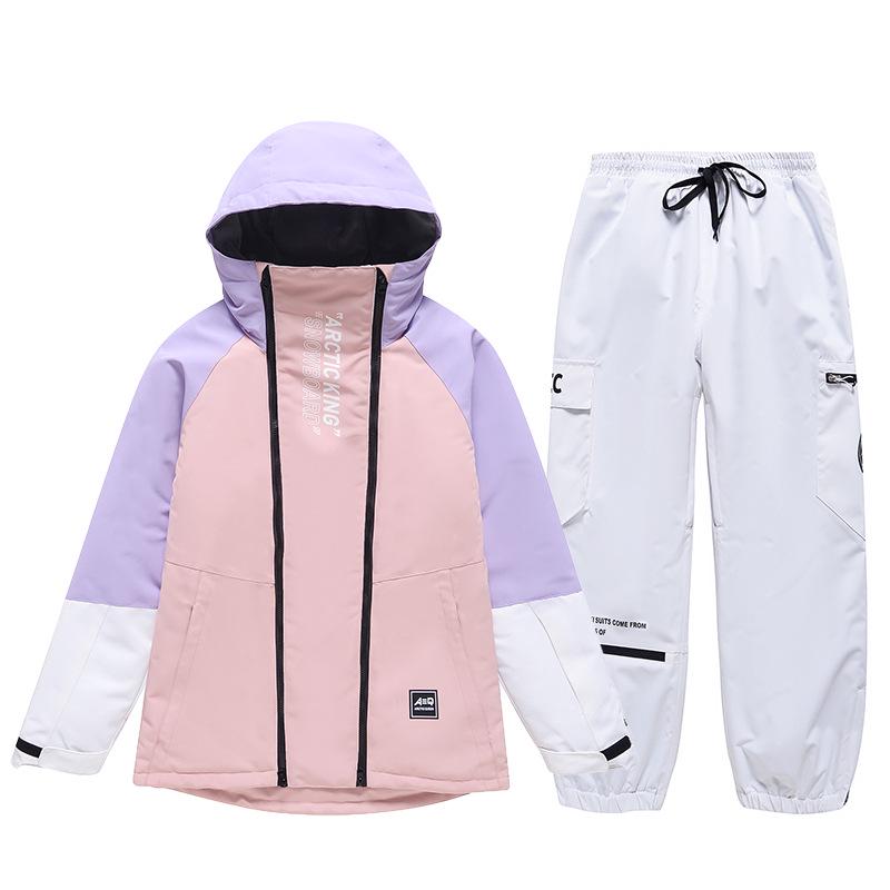 Unisex Winter Ski Suit: Windproof, Water-Repellent Jacket and Pants for Outdoor Snowboarding and Skiing.