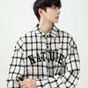 Spring and Autumn New Trendy Brand Loose Shirts and Jackets for Boys Versatile Plaid Hong Kong Style Casual Loose and Handsome Tops for Men
