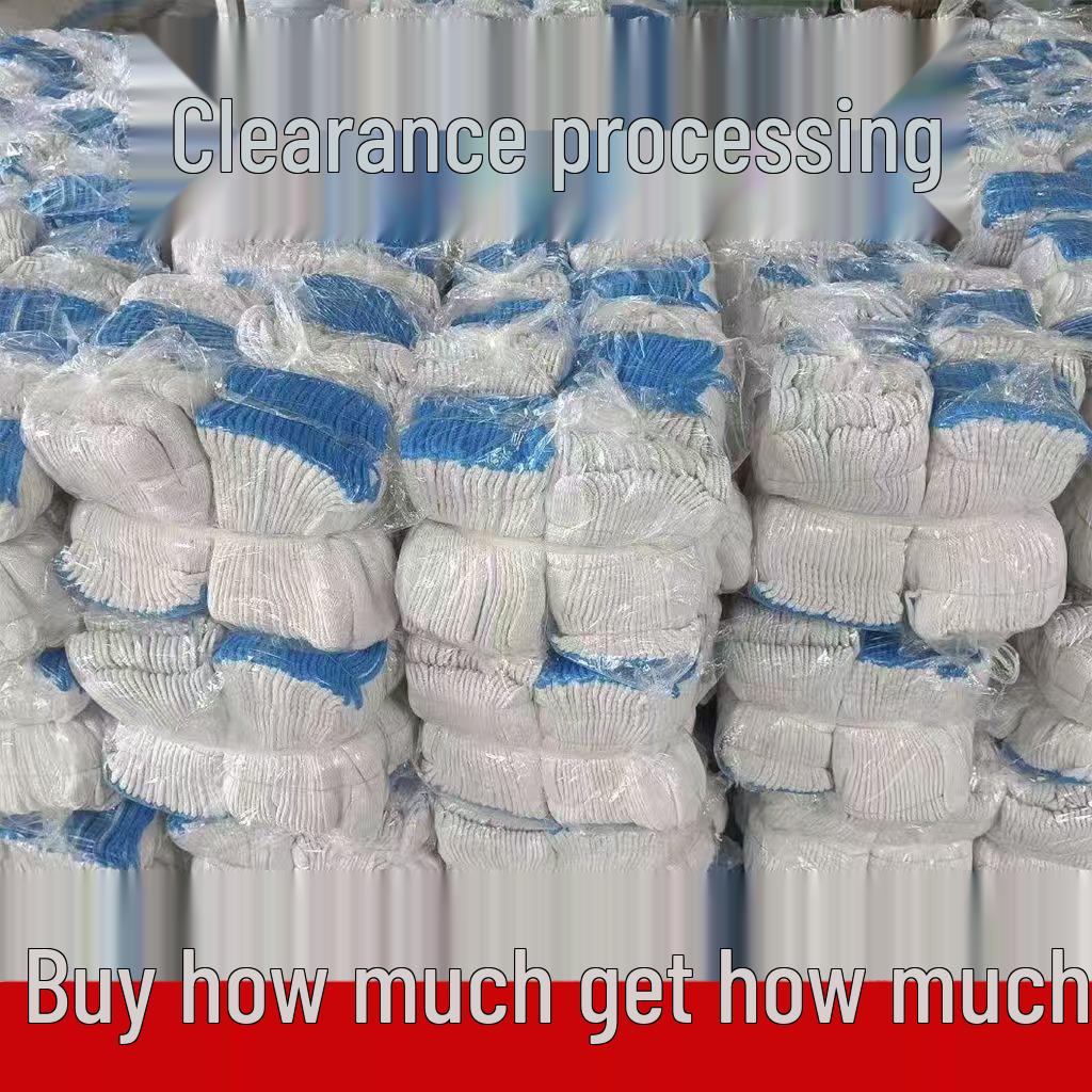 Herren Strapazierfähige Rutschfeste Arbeitshandschuhe - Dicke Baumwolle, Verschleißfest, Schützend für Baustellen.