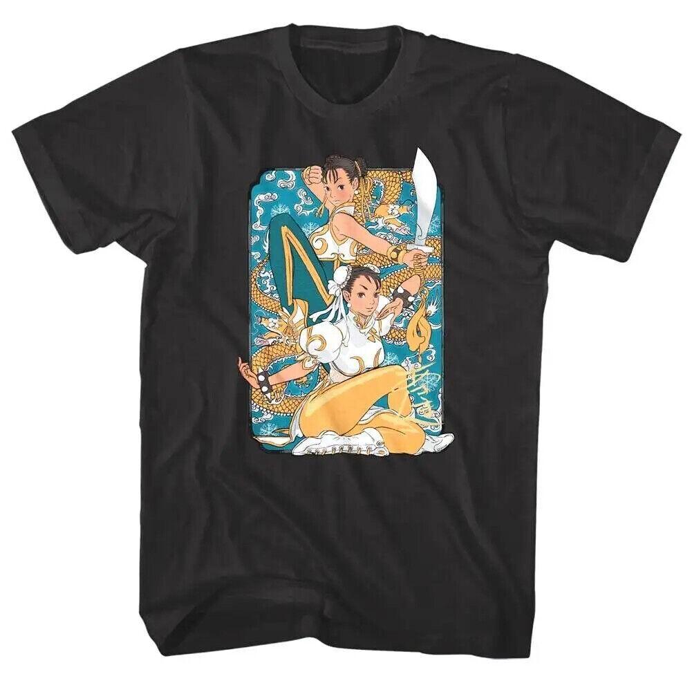 Street Fighter Chun Li Anime Men T Shirt XL