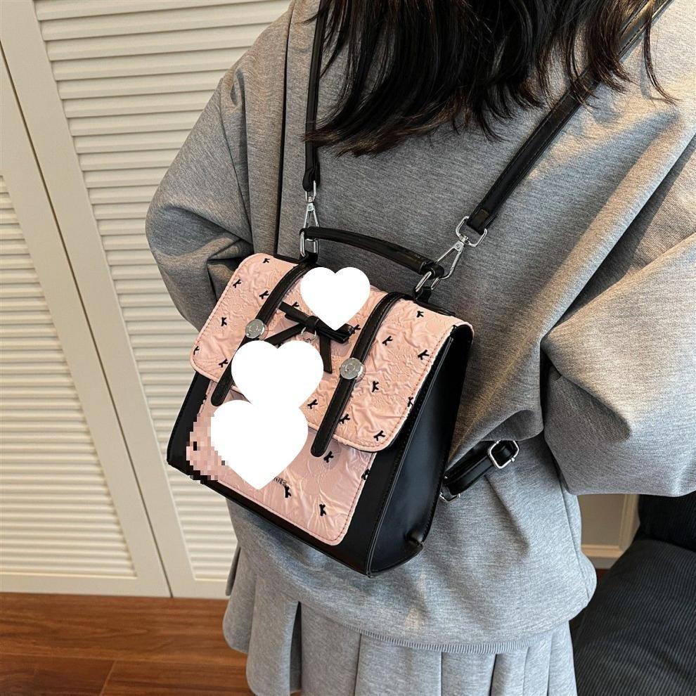 Amy Rabbit Women's Trendy Niche Texture Backpack - Versatile, Sweet & Cute Design for Commuting