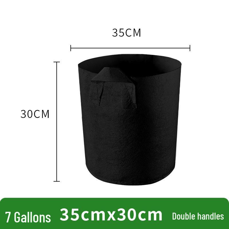 Round Thickened Non-Woven Planting Bag for Flowers and Vegetables 
