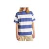Levis Striped Vintage Crew Neck Short Sleeve T-Shirt Men Tops Blue A0637-0094