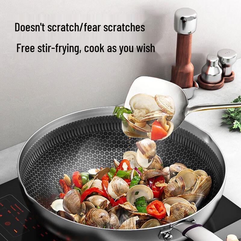 Kangbakh Honeycomb 316 Stainless Steel Wok