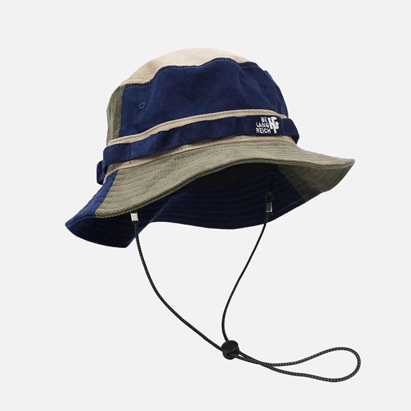 Japanese Versatile Patchwork Sun Hat - Men's Outdoor Fisherman Design