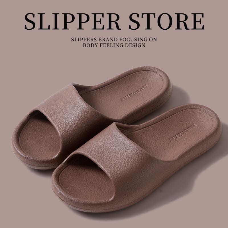 Slippers women's summer indoor home non-slip bathroom bath household mocha cool slippers men's summer