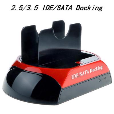USB 2.0 External Dual-Bay SATA/IDE HDD Dock for 3.5" & 2.5" Drives
