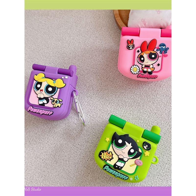 

Protective Case Apple Headset Protective Case Airpodspro2 Wireless Bluetooth Earphone Sleeves IPod Case Three Generations AirPods Earphone Case Apple AirPods 4 Green Flip Mirror Policewoman