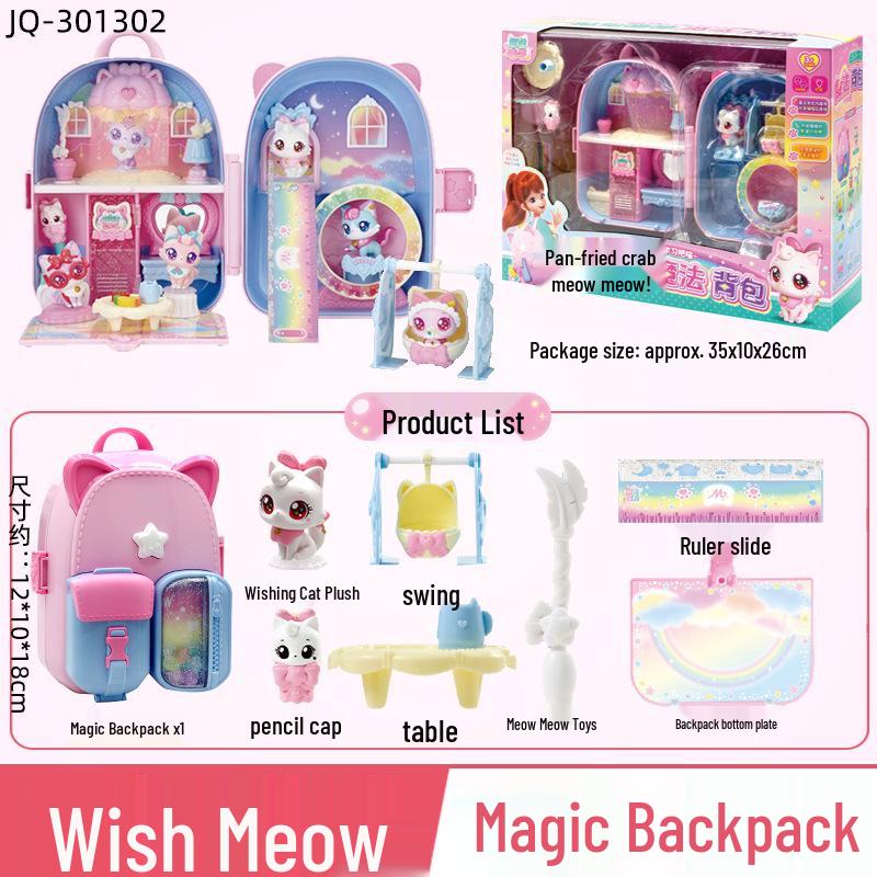 Beautiful Kitten Plush Toy Princess - Wish Meow Meow Birthday Gift for Girls