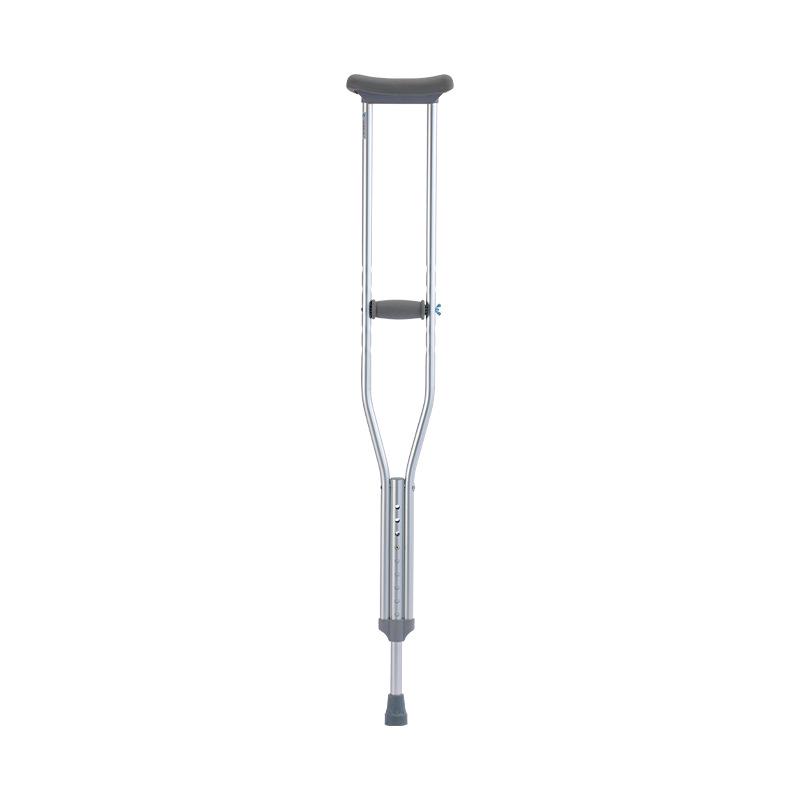 Adjustable Aluminum Alloy Crutches for Elderly and Disabled - Single/Double Options for Outdoor Use