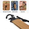 Outdoor Belt Clip Camping Accessories Quickdraw Carabiner Webbing Backpack Strap Water Bottle Hanger Molle Holder Hooks