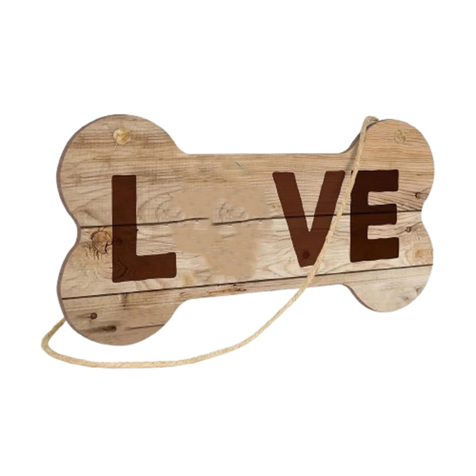 

Pet Welcome Wooden Pendant Dog Tag Wooden Pendant Dog Wooden Tag Decoration Courtyard Decoration Props One Size