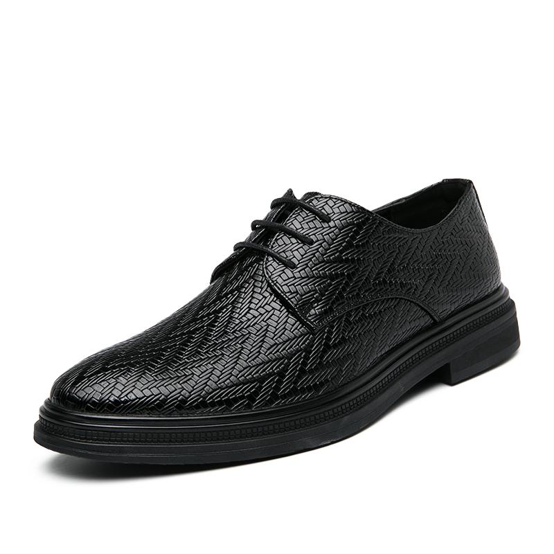 

Деловая обувь для мужчин, черные деловые кожаные новые мужские туфли-броги, мужские кожаные туфли в британском стиле, мужские модельные туфли яппи 37