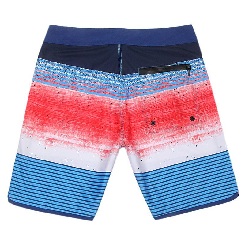 Men's Quick-Dry Elastic Beach Surf Shorts - Muscle Fit for Bodybuilding & Competition