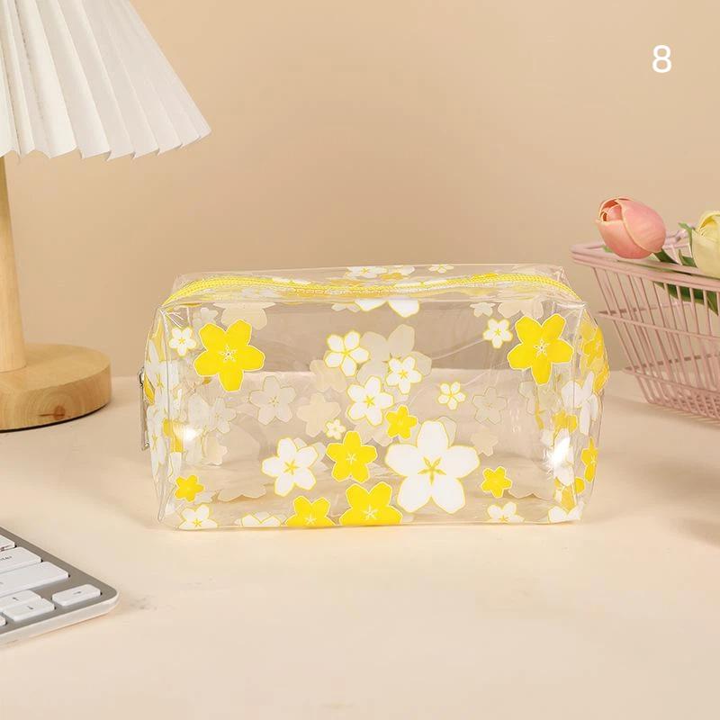 PVC Waterproof Cosmetic Bag Portable Large Capacity Transparent Wash Bag Travel Toiletries Cosmetic Organizer Swimming Bag