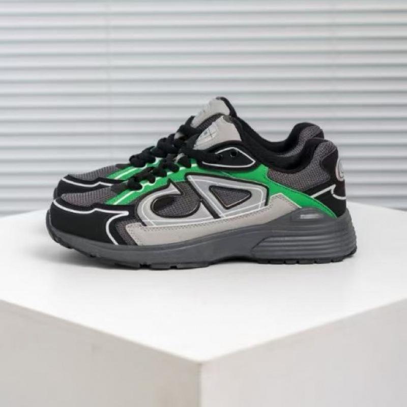 New versatile fashion casual men's and women's trend breathable sports shoes dad letter b30 heightening shoes