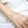 Minimalism Crystal Women Bracelets Gold Chain Short Small Bangles for Ladies bracelet femme Fashion Hand Jewelry