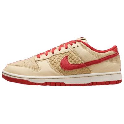 Dunk Low Çilekli Waffle Erkek Spor Ayakkabıları Ten Rengi Soluk Vanilya Üniversite Kırmızısı HJ9100-294