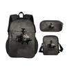 Helicopter backpack pencil case shoulder bag 3Pcs Set trendy mechanical printing new style best gift for boys or girls in school