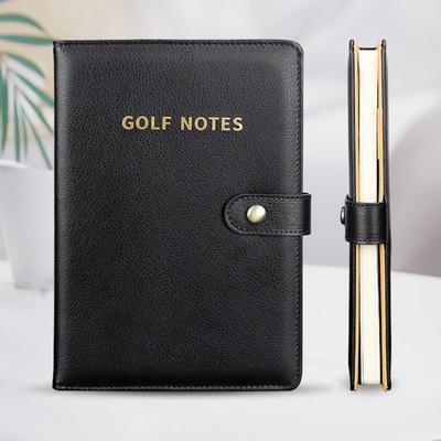 Livro de Cartão de Pontuação de Golfe Impermeável em Couro Sintético Caderno Diário de Cartão de Pontuação de Golfe Livro de Registro de Pontuação de Bolso com 200 Páginas para Homens Golfistas