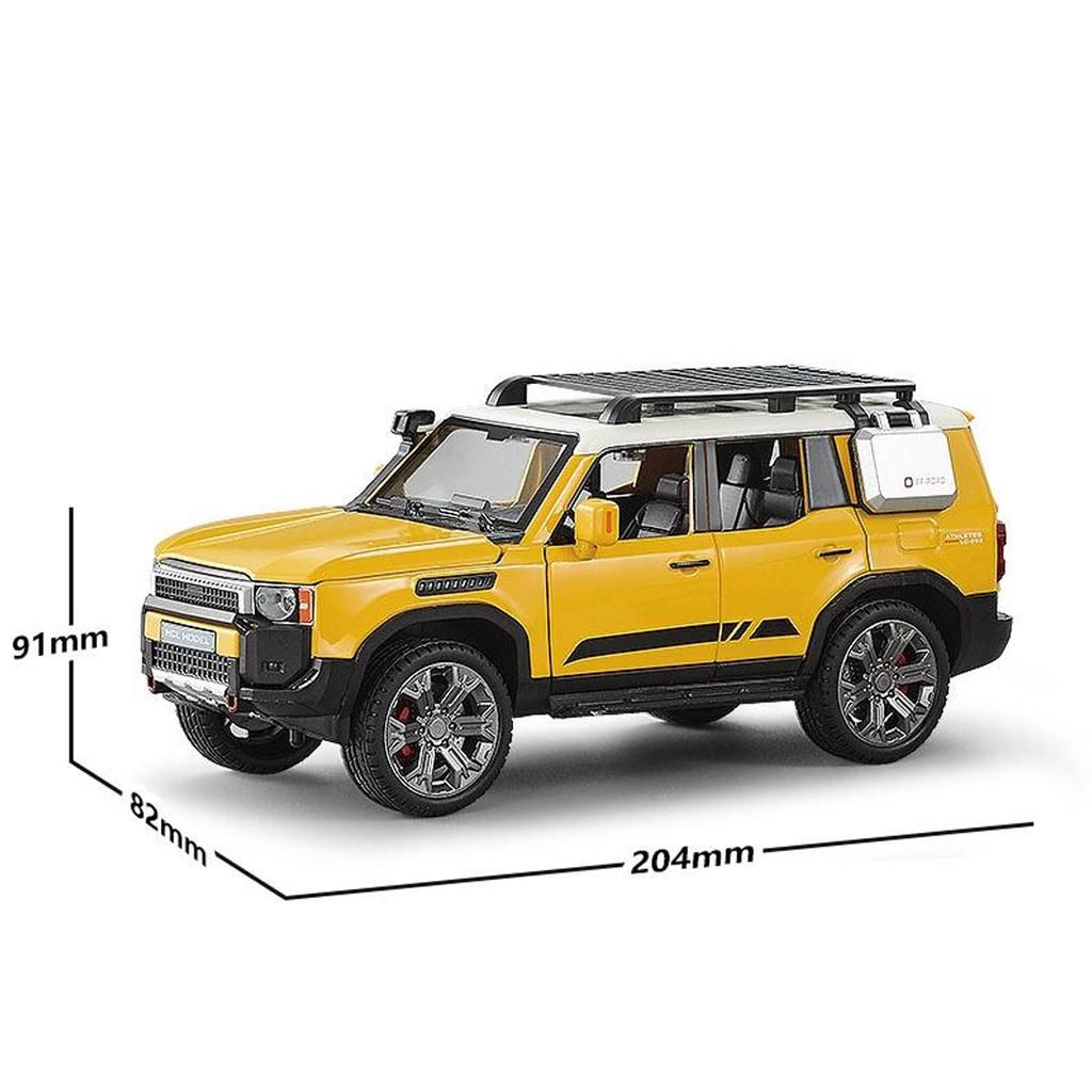 1: 22 SUV Alloy Car Model High Simulation Toy Car Collectible ornaments Set Kid's Birthday Gift with Light&Sound Doors Opened